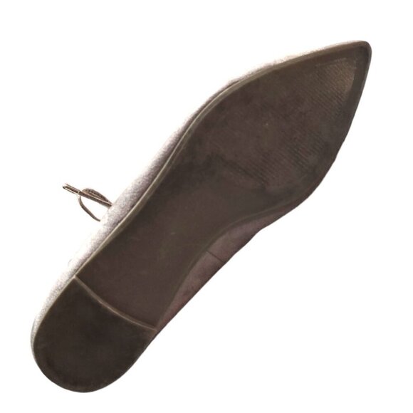 Steve Madden Taupe Lecrew Pointed Toe Ghillie Flat Sz 8 - Picture 6 of 8